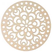 Mandala básico de ganchillo - 15 cm