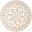 Mandala básico de ganchillo - 15 cm