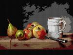 Naturaleza muerta con taza, manzanas y peras (Jean Chardin)