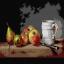 Naturaleza muerta con taza, manzanas y peras (Jean Chardin)
