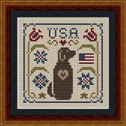Patriotic USA Dog