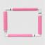 Marco cuadrado con Clip 29x29 - Rosa