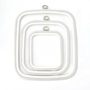 Marco cuadrado 12.5 cm x 14.5 cm - Blanco