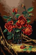 Jarrón de rosas rojas (Martin Johnson Heade)