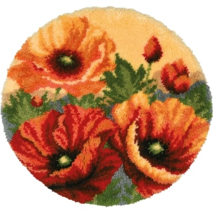 Alfombra - Amapolas rojas