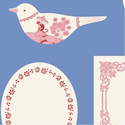 Labels & Ornaments Blue