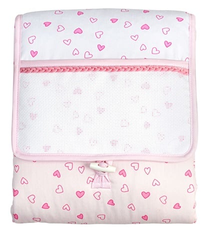 Cambiador portátil - Corazones Pequeños - Rosa