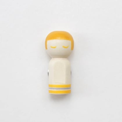 Kokeshi Needle Minder - Amarillo