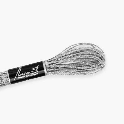 Luca\'s Metallized Embroidery Thread - Pure Silver