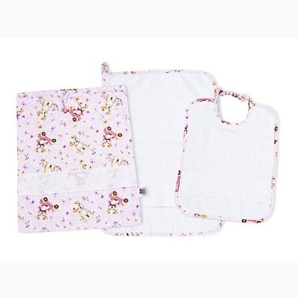 Set Guardería Perros pequeños - Rosa - Blanco