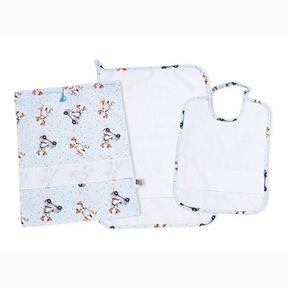 Set Guardería Perros pequeños - Azul cielo - Blanco