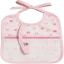 Babero con Porta Chupete - Corazones Pequeños - Rosa