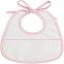 Babero Oval - Corazones Pequeños - Rosa