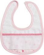 Babero de esponja - Corazones Pequeños - Rosa