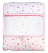 Cambiador portátil - Corazones Pequeños - Rosa