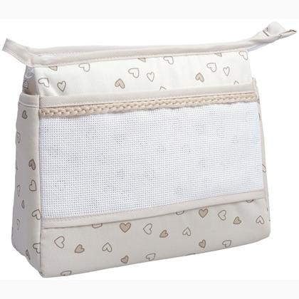 Trousse - Corazones Pequeños - Gris tórtola
