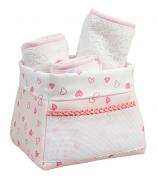 Estuche de baño - Corazones Pequeños - Rosa