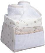 Estuche de baño - Corazones Pequeños - Gris tórtola