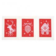 Tarjetas de felicitaciones: Navidad - Juego de 3