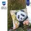 Cojín - Panda con flores