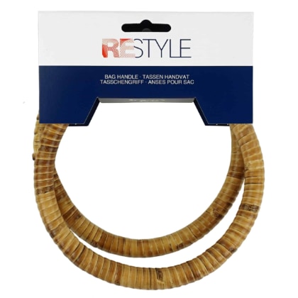 Asas Redondas de Ratán para Bolso Restyle 14cm