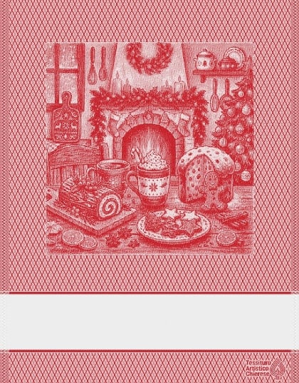 Trapo de cocina - Focolare - Rojo