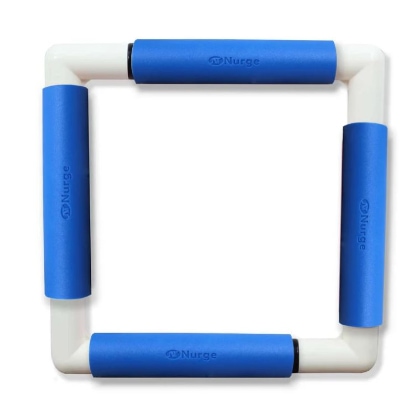 Marco cuadrado con Clip 21x21 - Azul