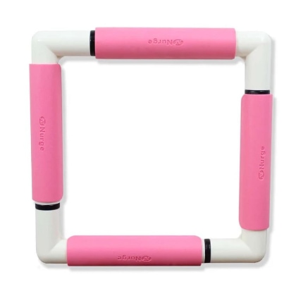 Marco cuadrado con Clip 21x21 - Rosa