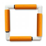 Marco cuadrado con Clip 21x21 - Naranja