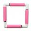 Marco cuadrado con Clip 21x21 - Rosa