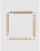 Marco cuadrado con Clip 29x29 - Beige
