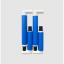 Marco Rectangular con Clip 21x29 – Azul
