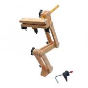 Soporte de mesa ajustable con cabeza de madera