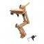 Soporte de mesa ajustable con cabeza de madera