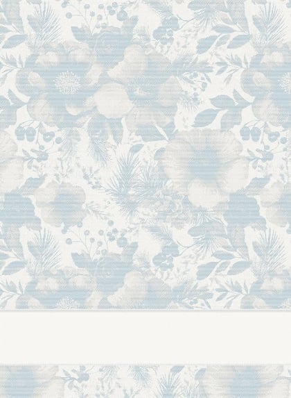 Trapo de cocina - Winterflora - Azul claro plateado