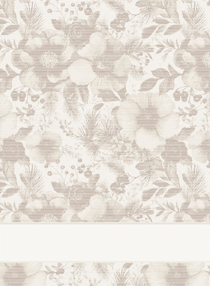 Trapo de cocina - Winterflora - Ecru plateado