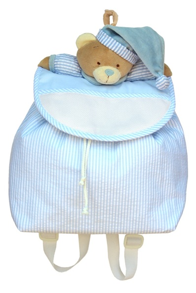 Mochila Escuela - Oso - Azul