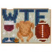 Seasonal Ornament: Wine, Turkey, Football