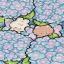 Escondido entre hortensias