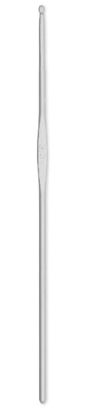 Ganchillo para lana con parte central plana - 2 mm Gris
