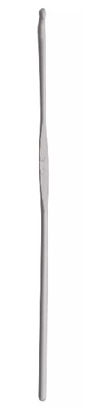 Ganchillo para lana con parte central plana - 3 mm Gris