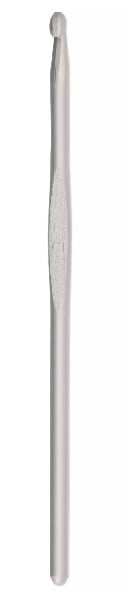 Ganchillo para lana con parte central plana - 4,5 mm Gris