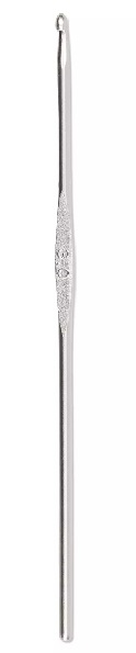 Ganchillo para lana con parte central plana - 3 mm Plateado