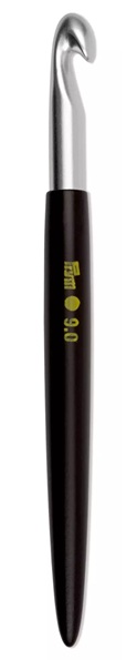 Ganchillo para lana con mango suave - 9 mm