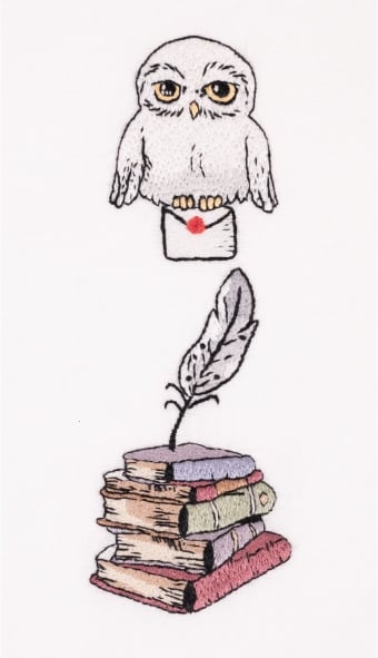 DMC Harry Potter Bordado – Marcapáginas Hedwig y los libros