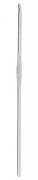 Ganchillo para lana con parte central plana - 2,5 mm Plateado