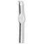 Ganchillo para lana con parte central plana - 3,5 mm Plateado