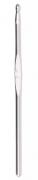 Ganchillo para lana con parte central plana - 4,5 mm Plateado
