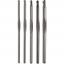Set de ganchillos surtidos de aluminio 2,5-5 mm - Gris cañón