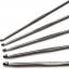 Set de ganchillos surtidos de aluminio 2,5-5 mm - Gris cañón